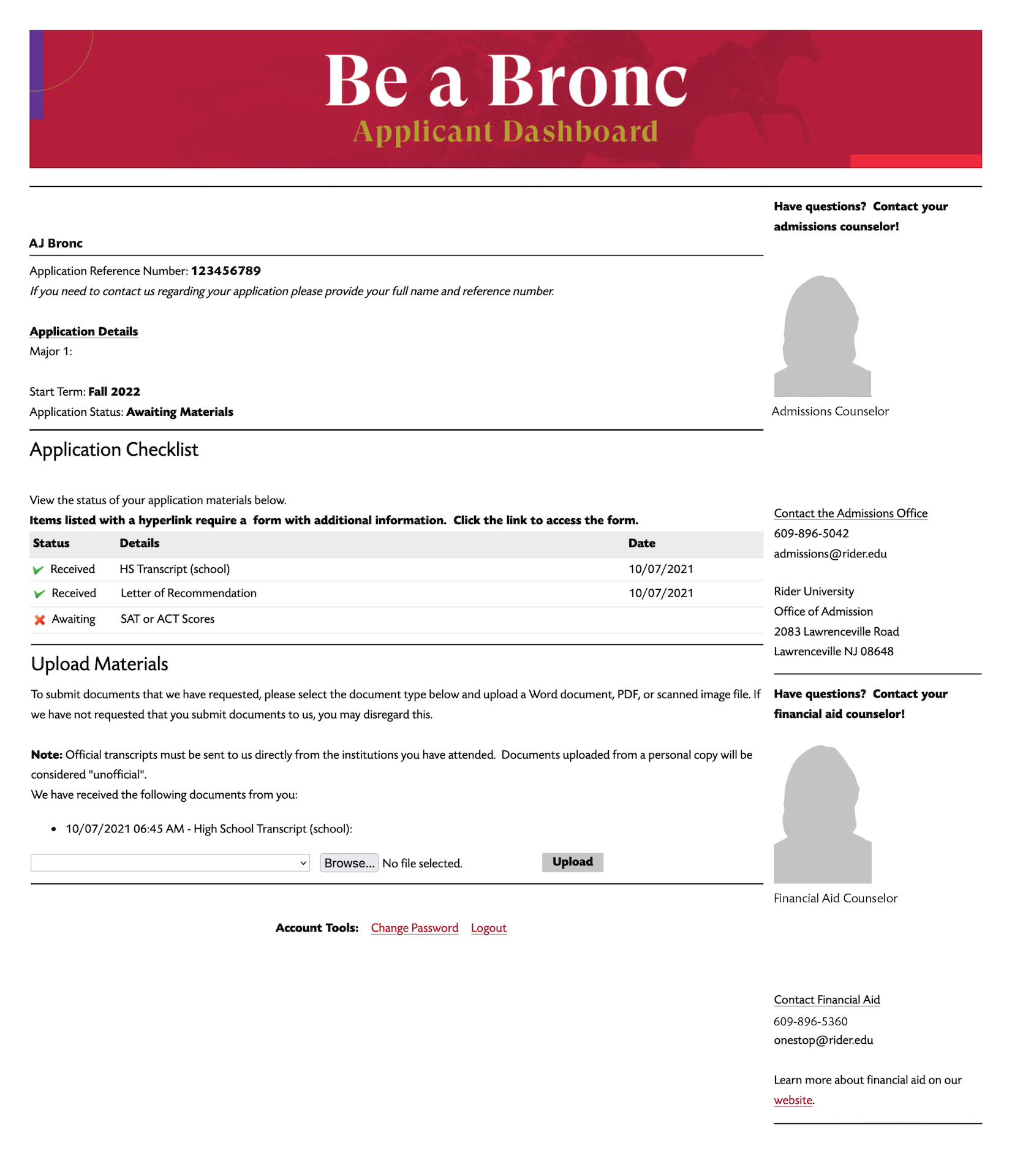 Firstyear How to Apply Rider University